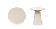 Ozetta Moonlit Ivory Side Table - Gallery View 8 of 8.