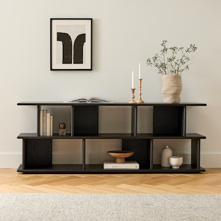 Lafora Black Bookcase