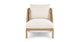 Candra Vintage White Oak Lounge Chair - Gallery View 3 of 13.