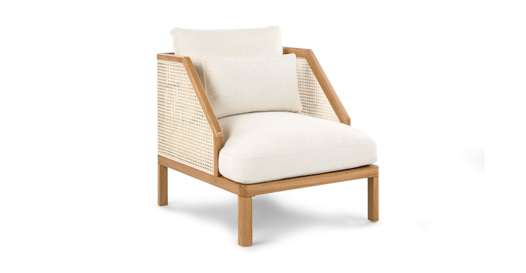 Candra Vintage White Oak Lounge Chair - Primary View 1 of 13 (Open Fullscreen View).