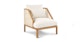 Candra Vintage White Oak Lounge Chair - Gallery View 1 of 13.