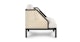 Candra Vintage White Black Lounge Chair - Gallery View 4 of 13.