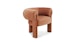 Everse Melange Brown Lounge Chair - Gallery View 3 of 11.