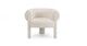 Everse Ivory Wool Bouclé Lounge Chair - Gallery View 1 of 11.