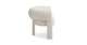 Everse Ivory Wool Bouclé Lounge Chair - Gallery View 4 of 11.