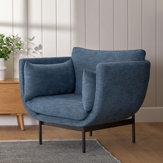 Parkam Midnight Blue Lounge Chair