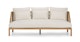 Candra Vintage White Oak Sofa - Gallery View 1 of 11.