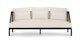 Candra Vintage White Black Sofa - Gallery View 1 of 11.