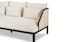 Candra Vintage White Black Sofa - Gallery View 5 of 11.