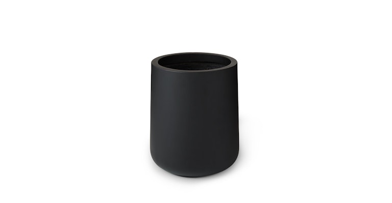 Tuva Black Tall Wide Planter - Primary View 1 of 6 (Open Fullscreen View).