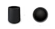 Tuva Black Tall Wide Planter - Gallery View 6 of 6.