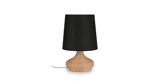 Salanga Wide Black Table Lamp
