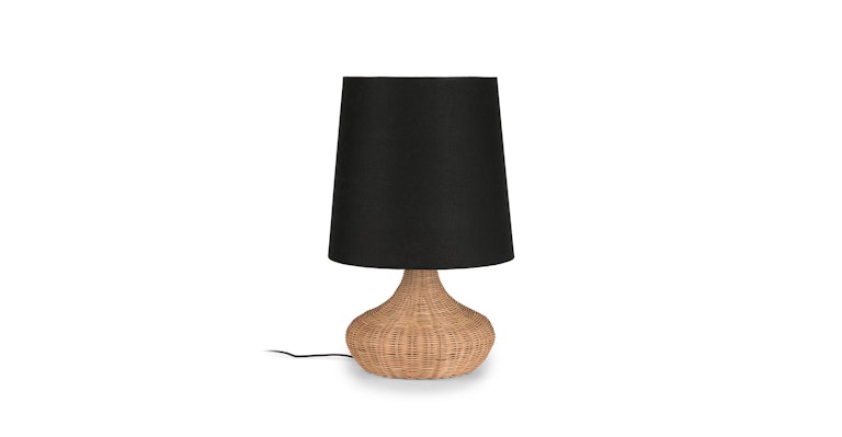 Salanga Wide Black Table Lamp - Primary View 1 of 8 (Open Fullscreen View).