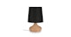 Salanga Wide Black Table Lamp - Gallery View 1 of 8.
