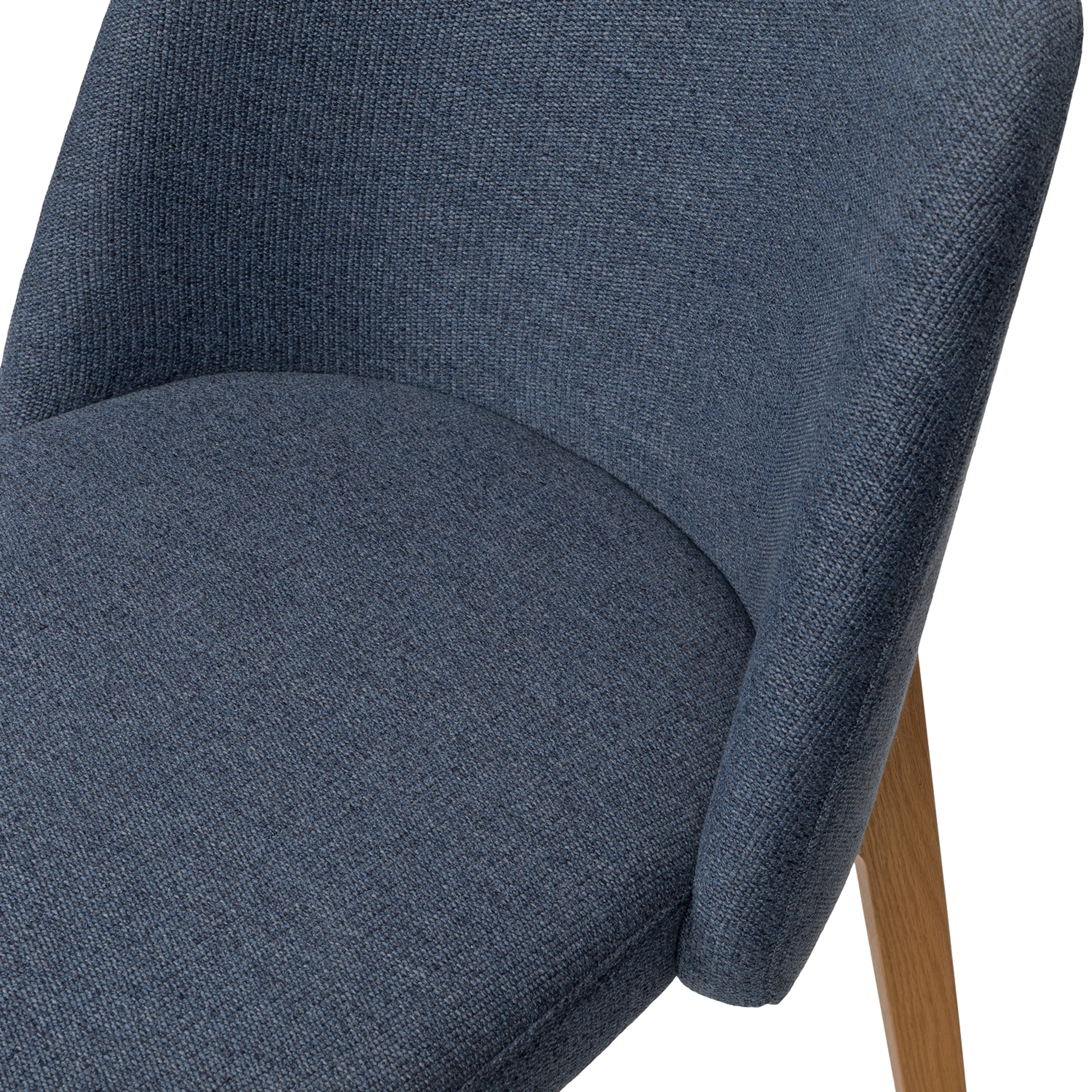 Alta Dining Chair - Oak and Nocturnal Blue