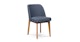 Alta Nocturnal Blue Oak Dining Chair - Gallery View 1 of 10.