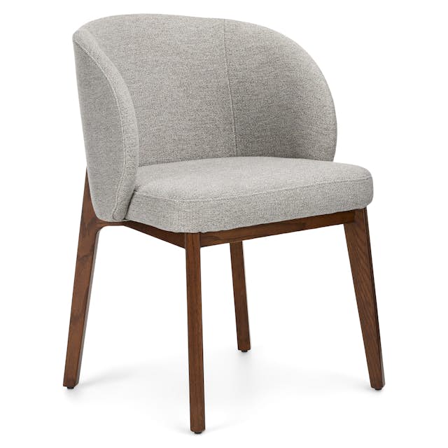 Alta Dining Armchair - Walnut and Camellia Gray