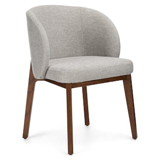 Alta Dining Armchair - Walnut and Camellia Gray