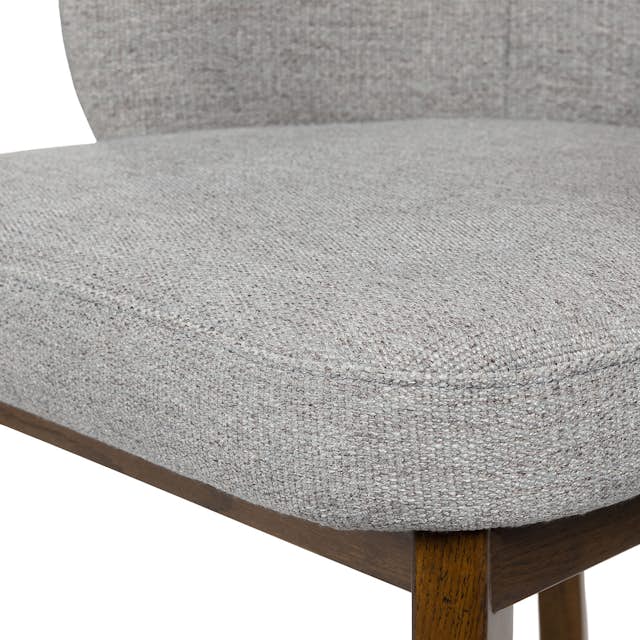 Alta Dining Armchair - Walnut and Camellia Gray