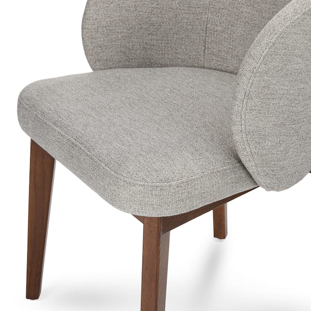 Alta Dining Armchair - Walnut and Camellia Gray