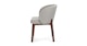 Alta Camellia Gray Walnut Dining Armchair - Gallery View 3 of 10.