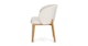 Alta Camellia Ivory Oak Dining Armchair - Gallery View 3 of 10.