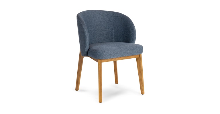 Alta Nocturnal Blue Oak Dining Armchair - Primary View 1 of 10 (Open Fullscreen View).