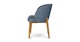 Alta Nocturnal Blue Oak Dining Armchair - Gallery View 3 of 10.