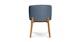 Alta Nocturnal Blue Oak Dining Armchair - Gallery View 4 of 10.
