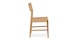 Wosla Oak Corded Dining Chair - Gallery View 4 of 12.