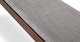 Kolva Pebble Gray Walnut Bench - Gallery View 8 of 10.