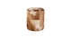 Cossa Cowhide Brown Ottoman - Gallery View 9 of 9.