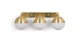 Ardeo Brass Multi-bulb Sconce - Gallery View 1 of 9.