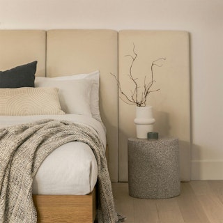 Noel Velvet Headboard Extension Panels - Plush Pacific Taupe