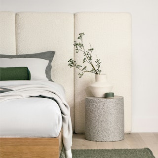 Noel Headboard Extension Panels - Lunaria White Bouclé