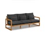 Laholm 88" Outdoor Sofa - Dravite Black