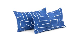Matze Maze Blue Small Pillow Set