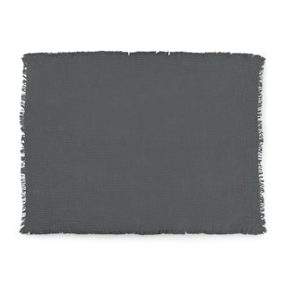 Fresno Cotton Gauze Throw - Charcoal