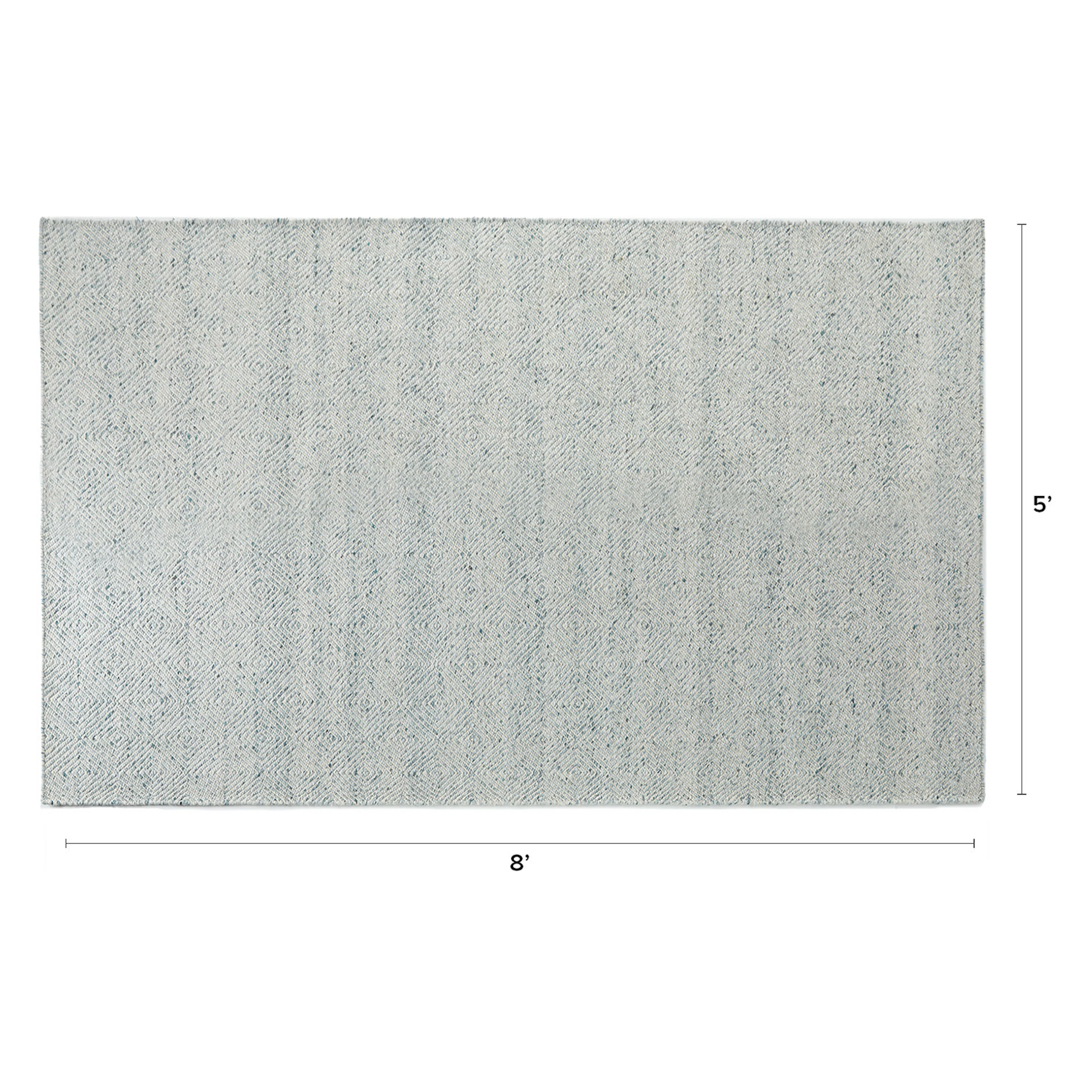 Bovi 5 x 8 Rug - Pearl Blue