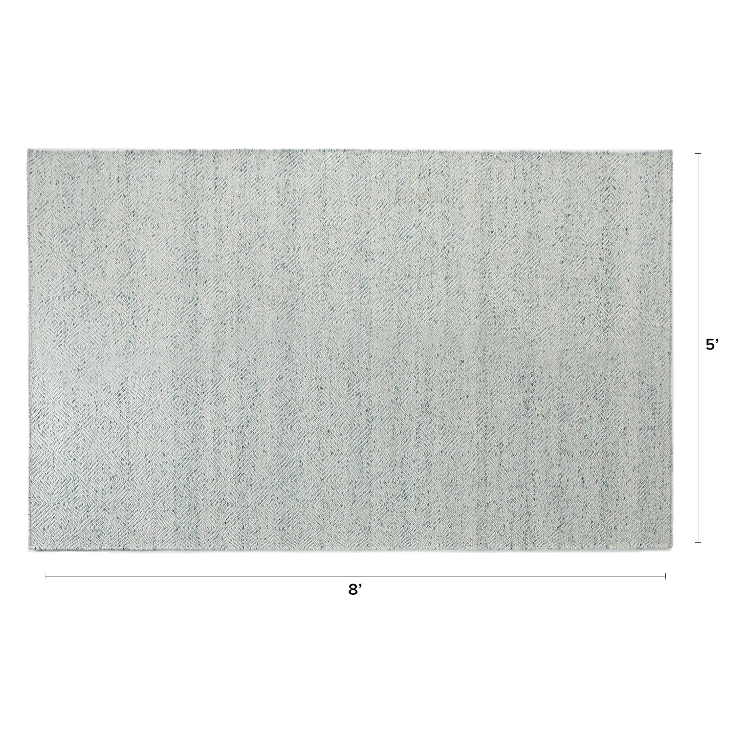 Bovi 5 x 8 Rug - Pearl Blue