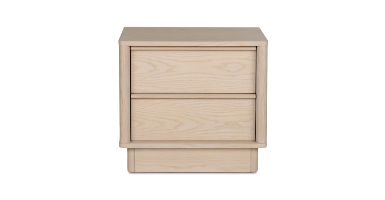 Aster Natural Ash 2-Drawer Nightstand - Primary View 1 of 12 (Open Fullscreen View).