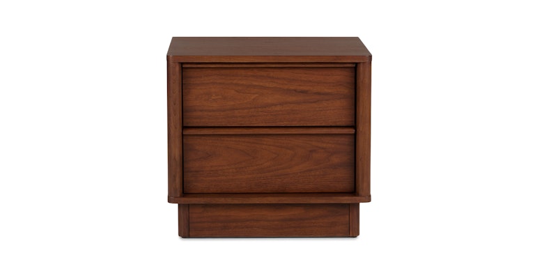 Aster Walnut 2 Drawer Nightstand - Primary View 1 of 12 (Open Fullscreen View).