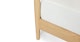 Lenia White Oak King Canopy Bed - Gallery View 7 of 16.