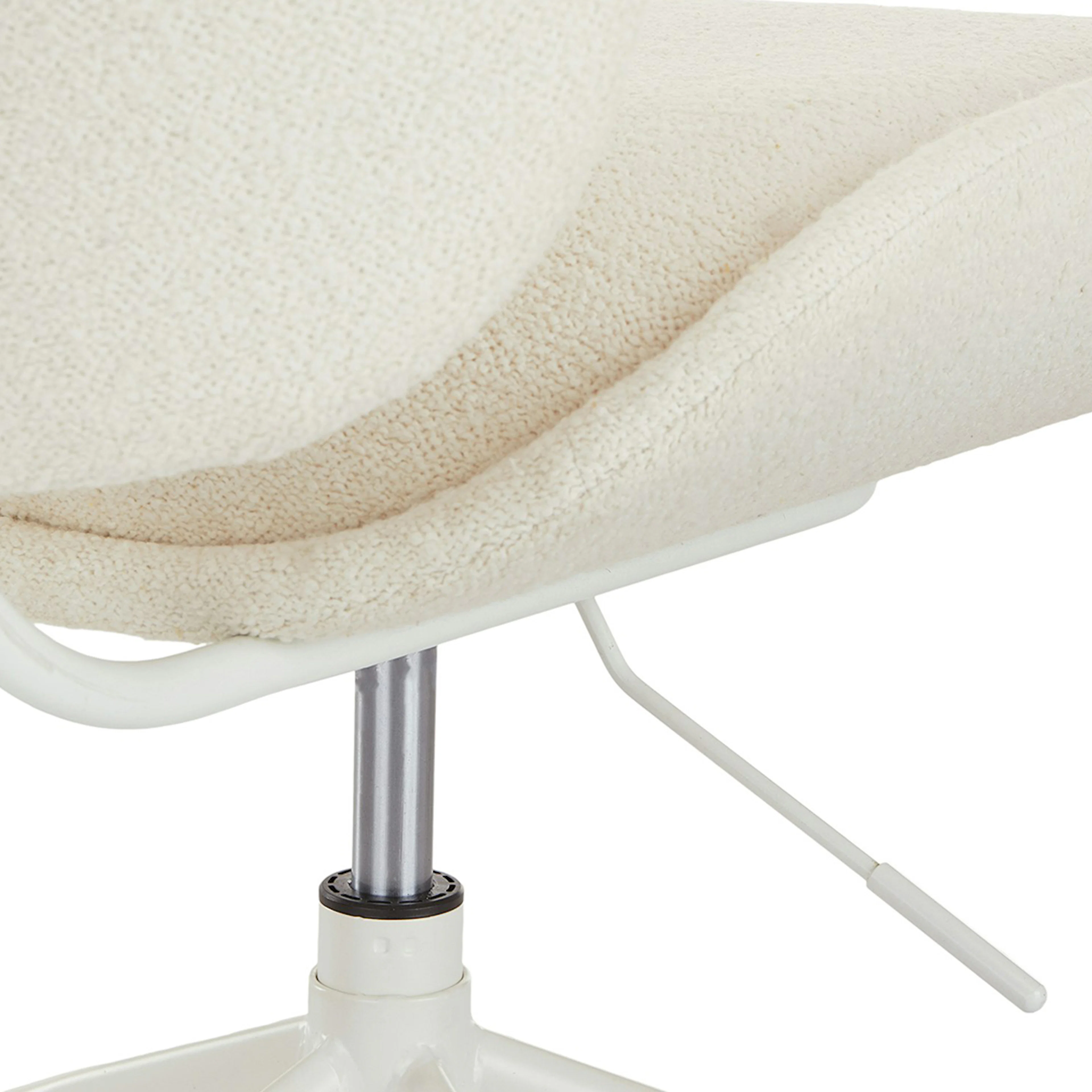 Rya Office Chair - Ivory Wool Bouclé