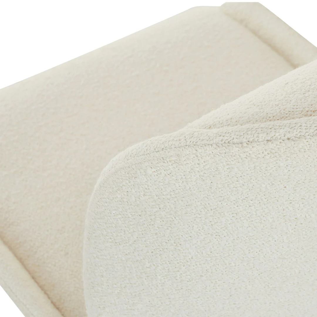 Rya Office Chair - Ivory Wool Bouclé