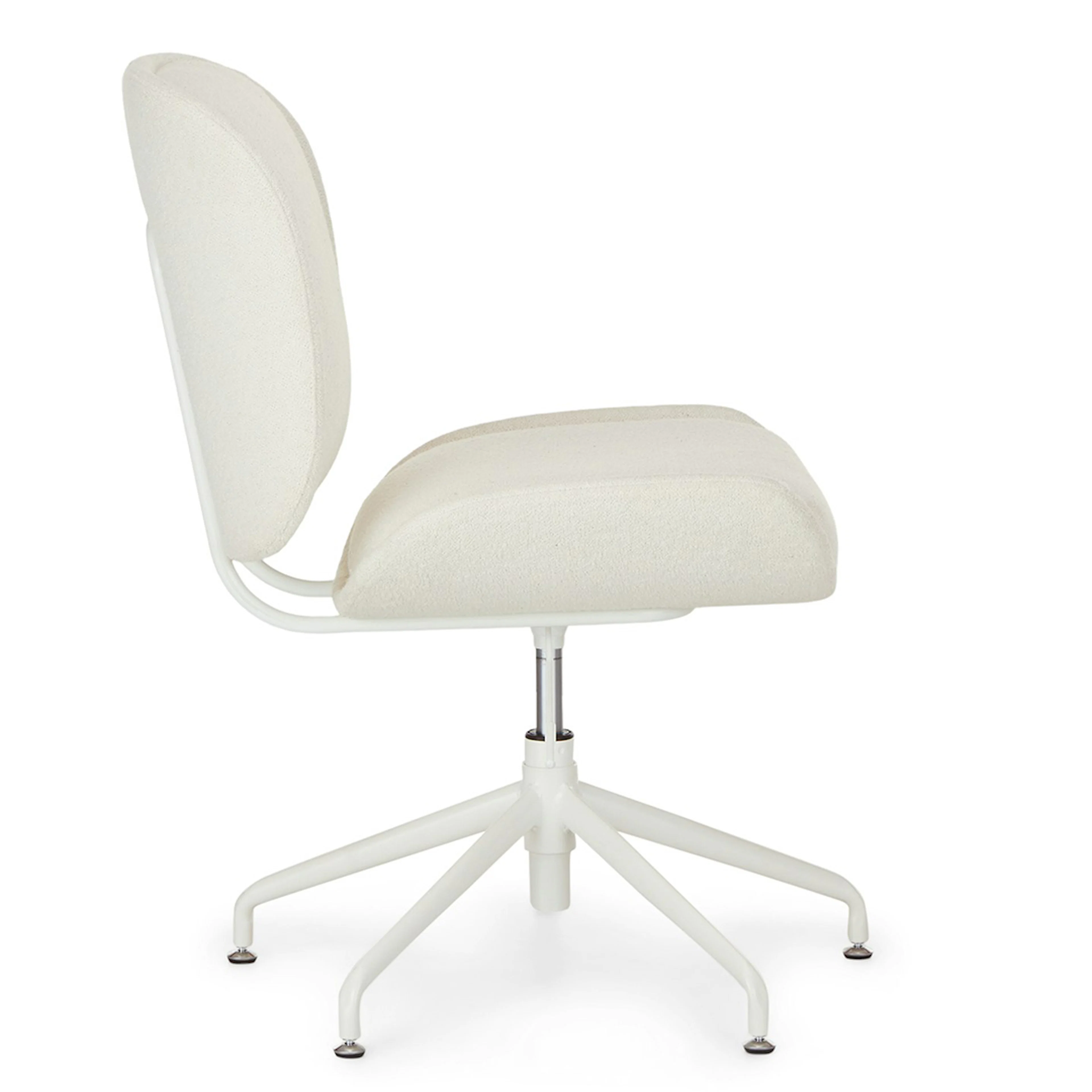 Rya Office Chair - Ivory Wool Bouclé