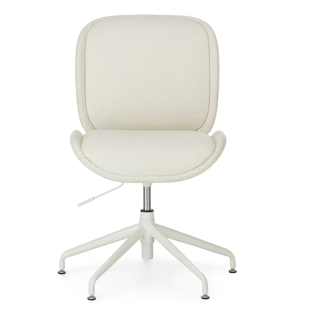 Rya Office Chair - Ivory Wool Bouclé