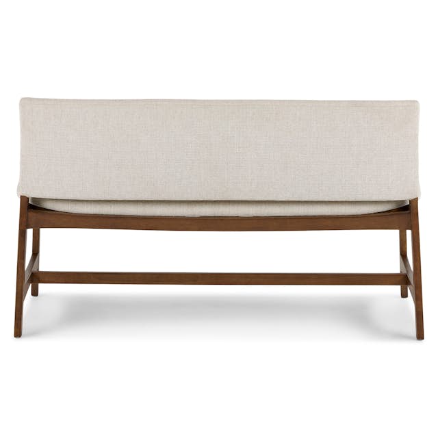 Nosh 51.5" Walnut & Chalk Gray Bench - Stylish Seating