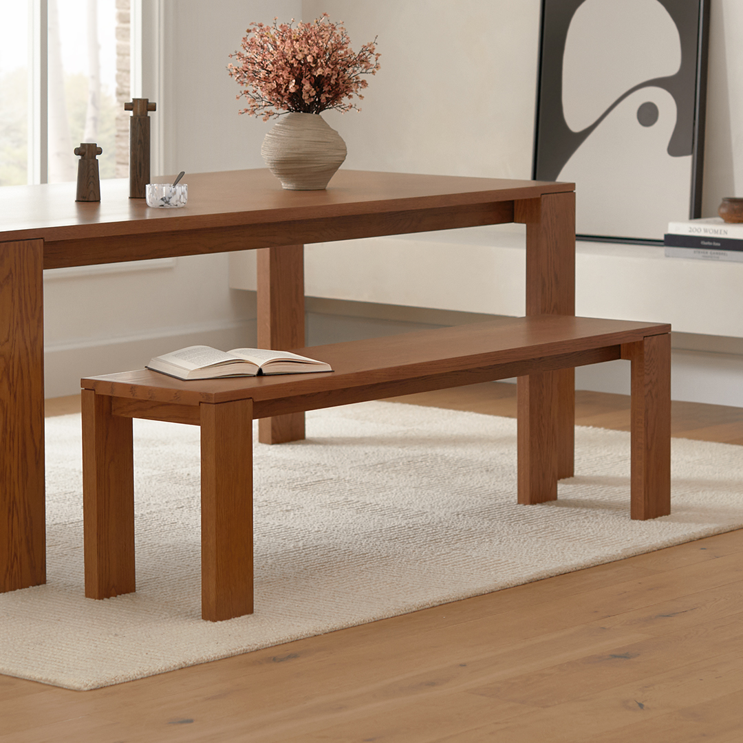 Dako Smoked Oak Bench