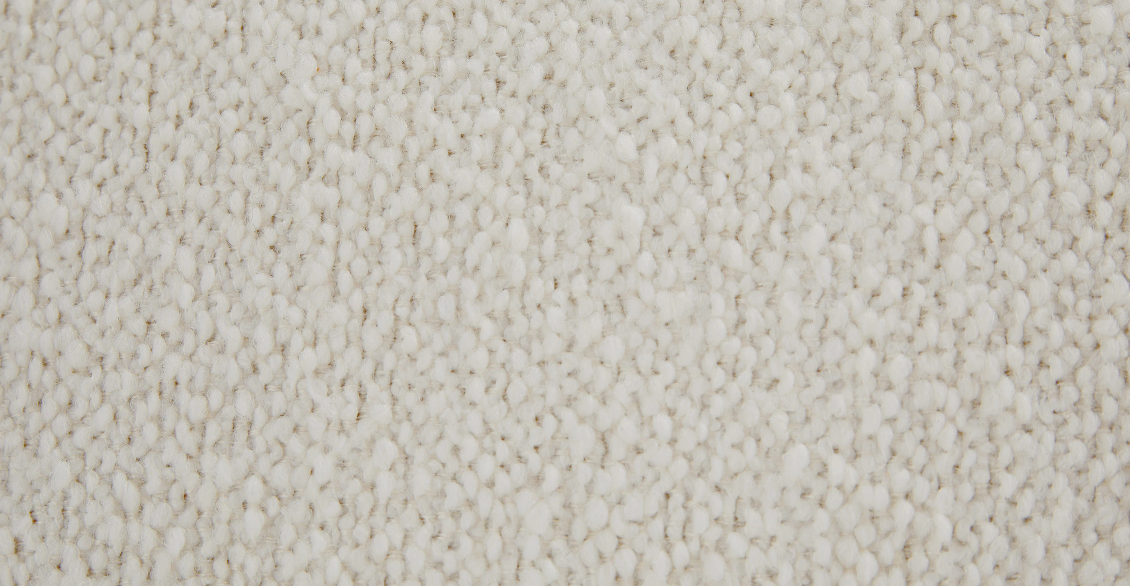 Pinni Ivory Wool Bouclé Ottoman